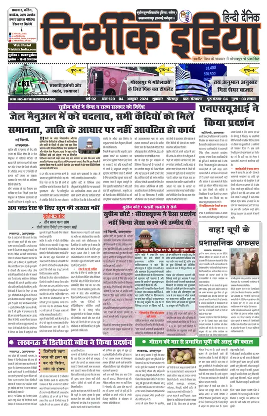 Nirbhik India Gorakhpur Newspaper