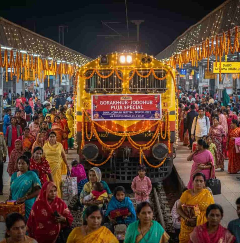 गोरखपुर-जोधपुर पूजा स्पेशल ट्रेन (Gorakhpur-Jodhpur Puja Special train) से सफर होगा आसान