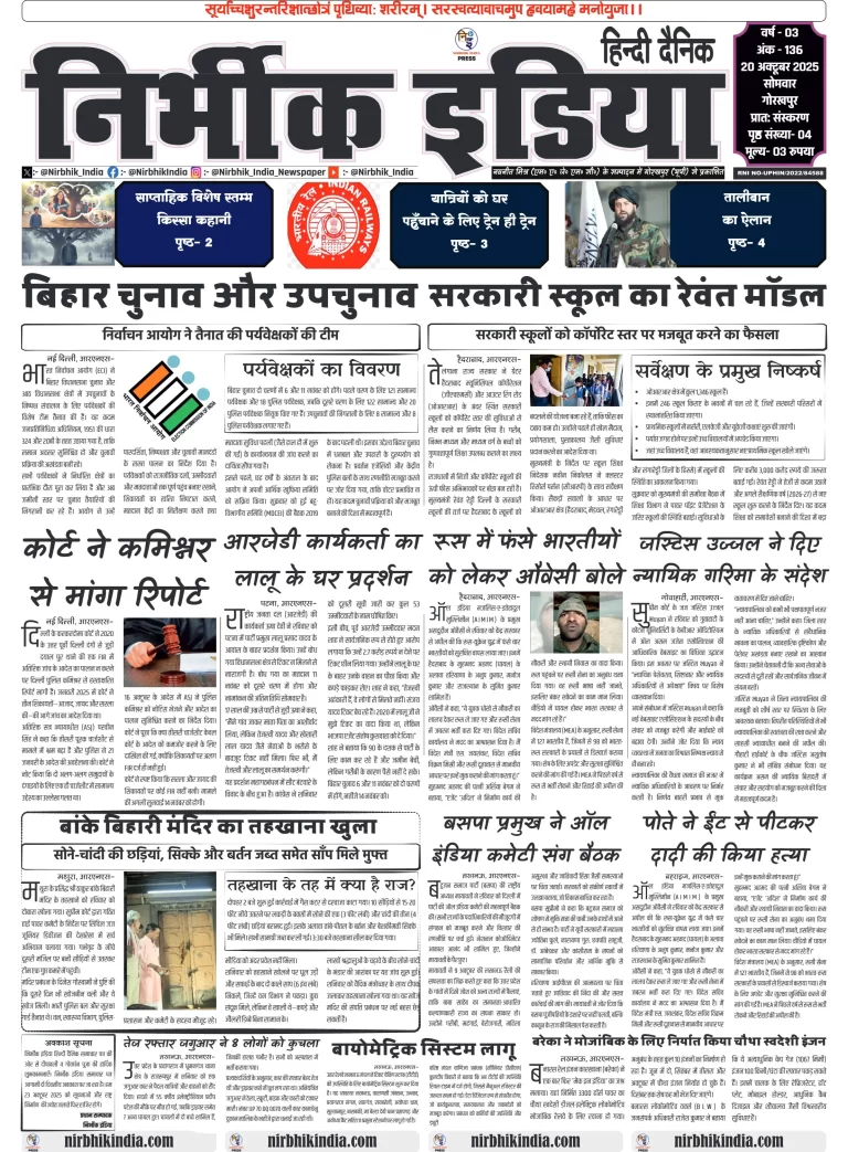 Nirbhik india Gorakhpur Hindi gorakhpur