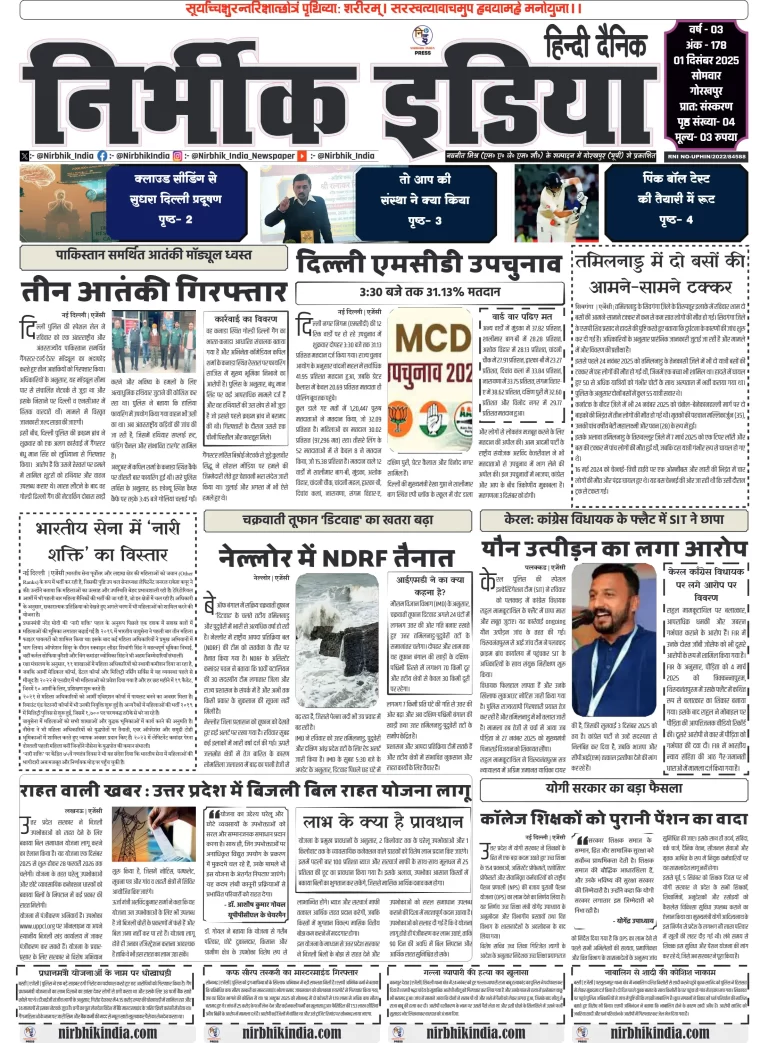 Nirbhik india Gorakhpur Hindi gorakhpur