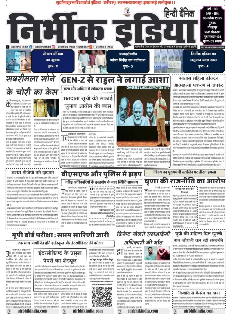 Nirbhik india Gorakhpur Hindi gorakhpur