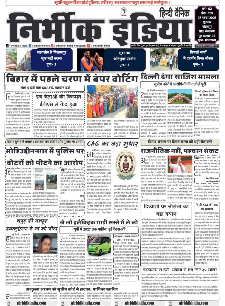 Nirbhik india Gorakhpur Hindi gorakhpur