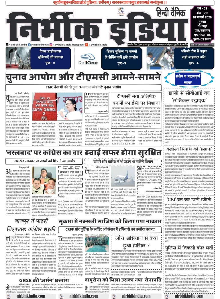 Nirbhik india Gorakhpur Hindi gorakhpur