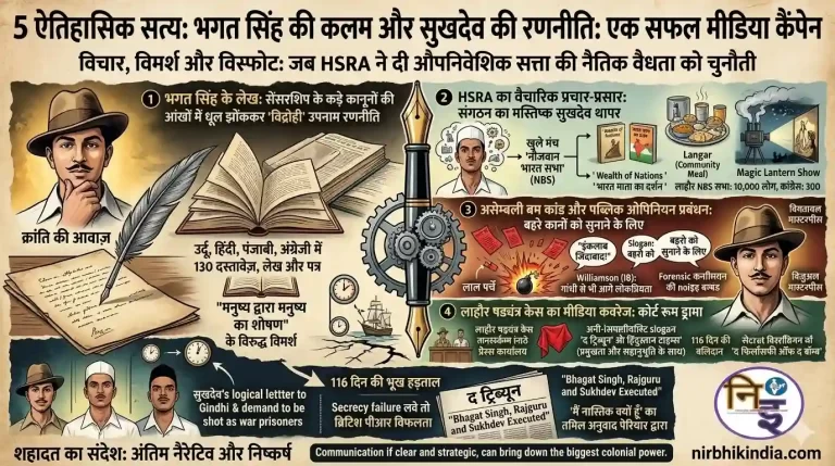 विचार, विमर्श और विस्फोट: भगत सिंह की कलम और सुखदेव की रणनीति: एक सफल मीडिया कैंपेन (Bhagat Singh's pen and Sukhdev's strategy: A successful media campaign)