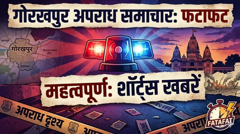 शीर्ष 8 गोरखपुर अपराध समाचार (Top 8 Gorakhpur Crime news): सहजनवा पुलिस ने 14 वर्षीय लापता बालक को इटावा से किया रेस्क्यू