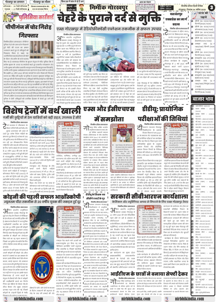gorakhpur epaper 24 April 2026 nirbhik india Regional & National News - Detailed report on India-Japan defense cooperation and regional heatwave alerts