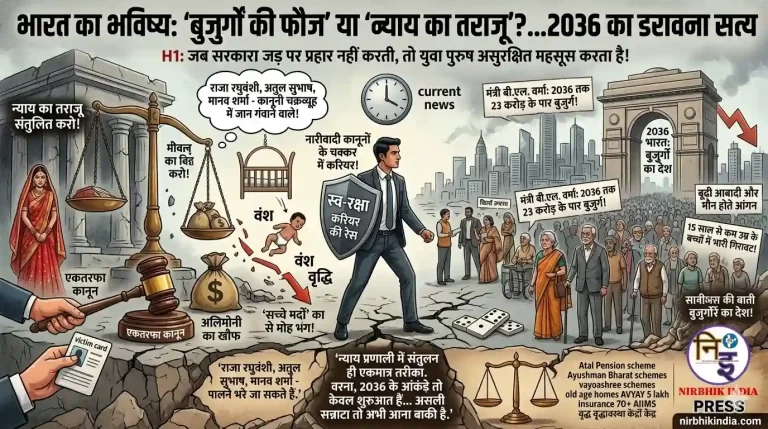 भारत की बुजुर्ग आबादी 2036 (India Aging Population 2036) का डरावना सच : जनसांख्यिकीय सुनामी