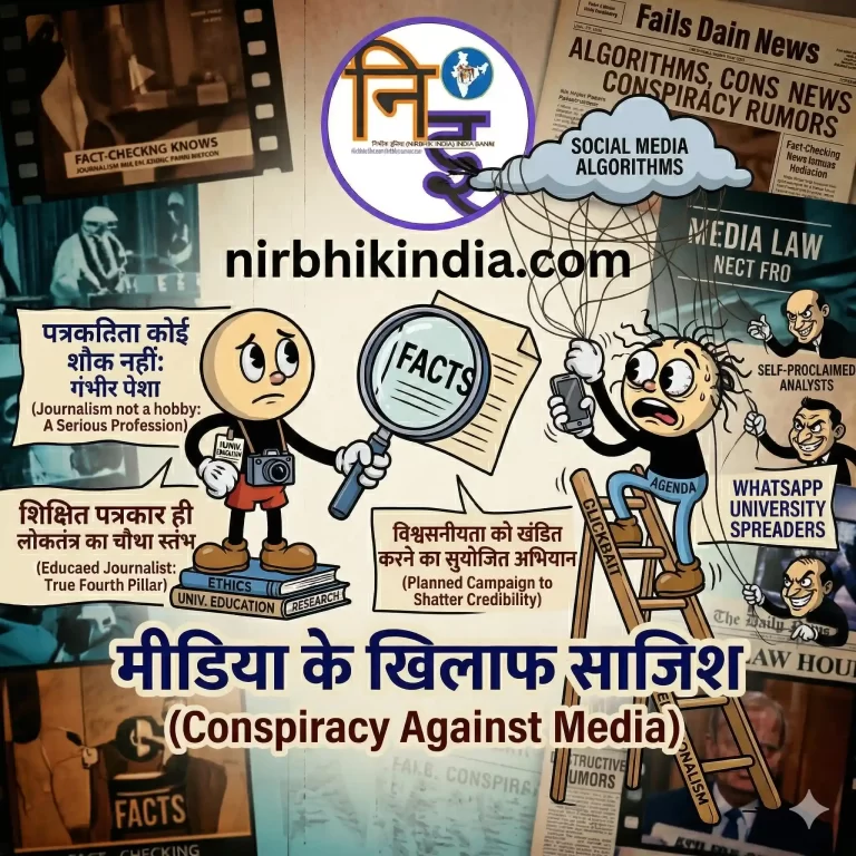 मीडिया के खिलाफ साजिश (Conspiracy Against Media) के पीछे के तथ्य और वर्तमान परिदृश्य