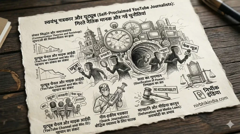 स्वयंभू पत्रकार और यूट्यूब (Self-Proclaimed YouTube Journalists) स्वयंभू पत्रकार और यूट्यूब (Self-Proclaimed YouTube Journalists) : यूट्यूब चैनल और माइक आईडी