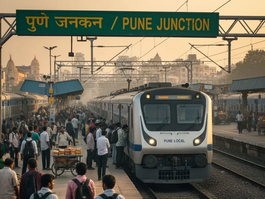 पुणे रूट पर रेल संकट: मेगा ब्लॉक से यात्रियों की मुश्किलें! पुणे रूट पर रेल संकट (Pune Route Rail Sankat): कैंसलेशन, डायवर्टेड रूट्स और पुनर्निधारण